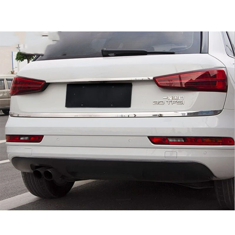 

For Audi Q3 Q5 Q5l Car Trunk Cover Door Protect Strip Protector Stainless Steel Chrome Styling Back Tailgate Decorative Strips H