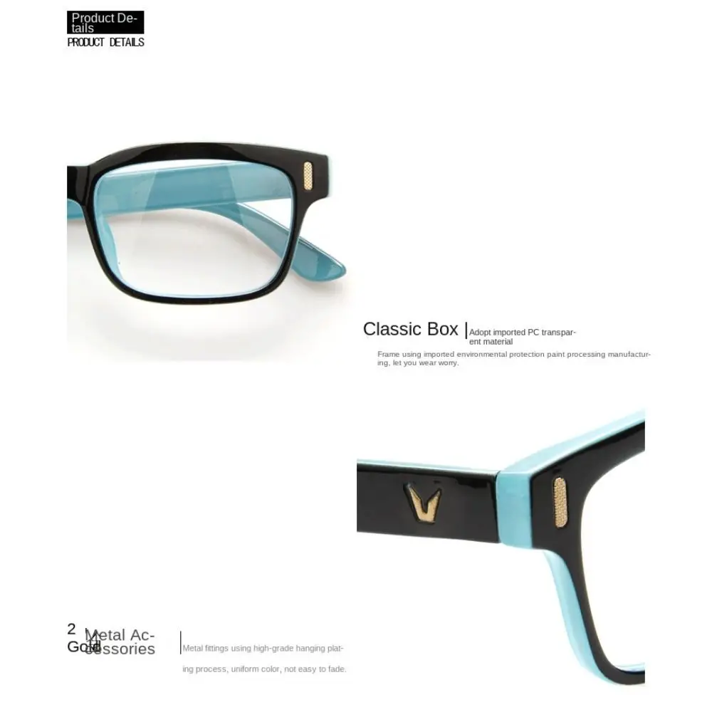 Очки для чтения из поликарбоната в винтажном стиле чёрной коричневой квадратной