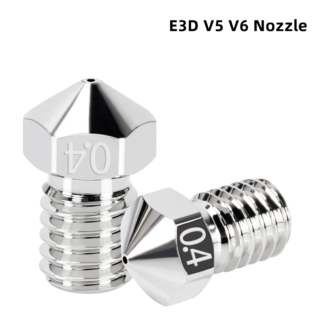 

2pcs E3D V5 V6 Nozzle 0.2-1.0mm High Temperature Resistance Brass M6 Thread E3D 3D Printer Nozzles For 1.75mm Filament