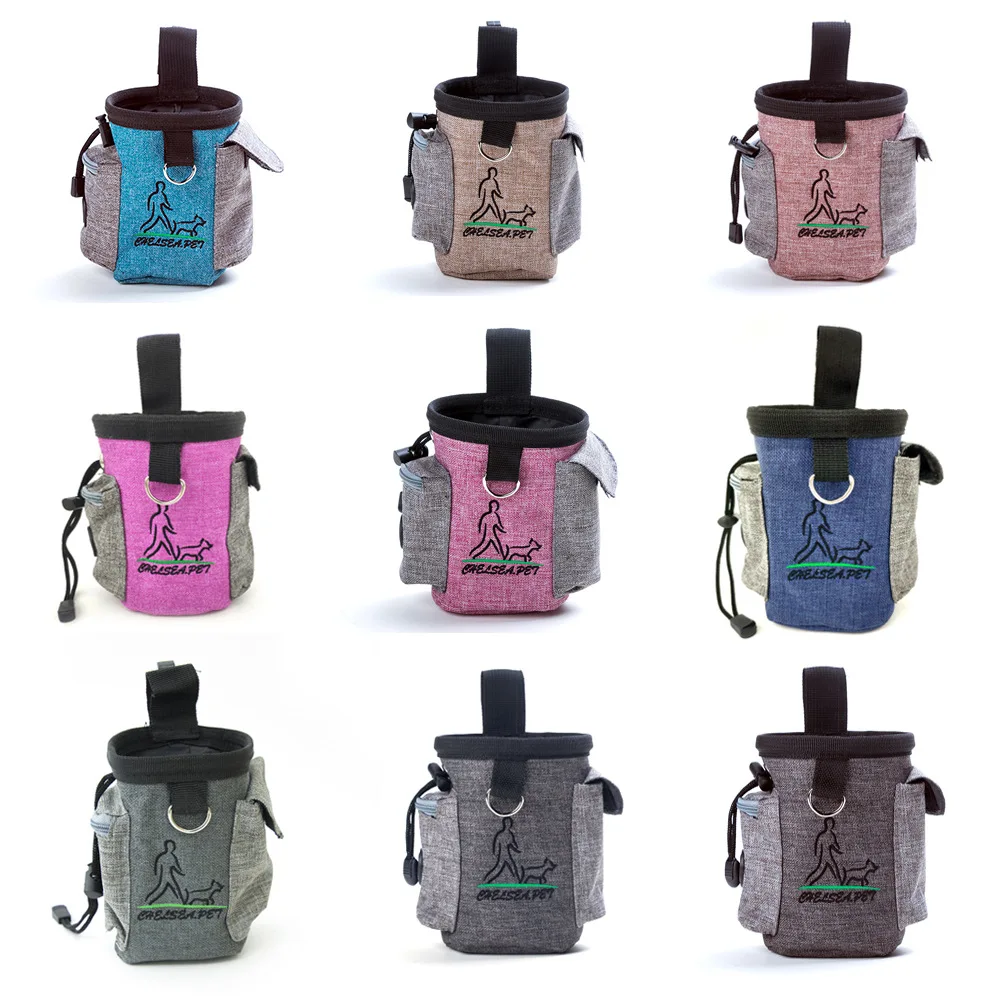 

Bag Pouch Walking Bag Reward 8 Snack Treat Outdoor Puppy Trainings Dog Detachable Durable Colors Bag Waist Poly Trainsnack Dog
