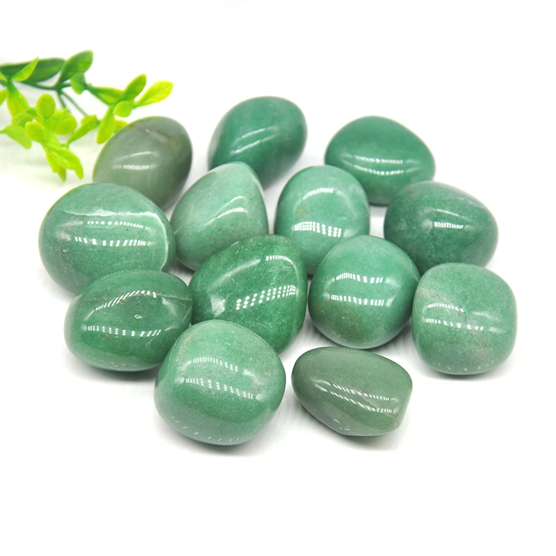 Natural Round Green Aventurine Bulk Tumbled Mineral Energy Healing Crystals Lucky Stones Collection Home Decoration Gift