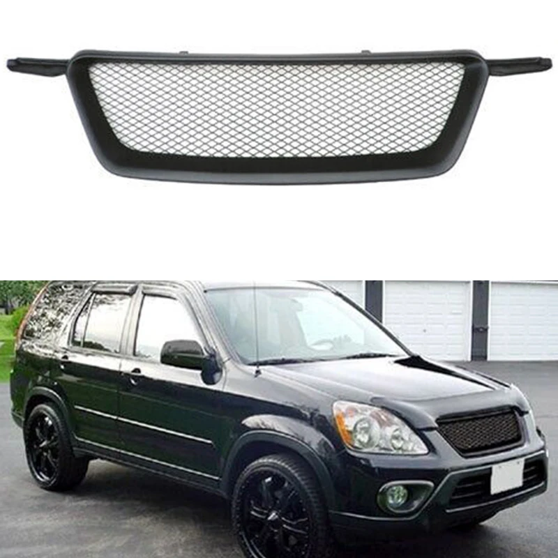 

Mesh Grill Grille Front Bumper Body Kit Accessories Fits Honda CR-V CRV 05-06 2005-2006