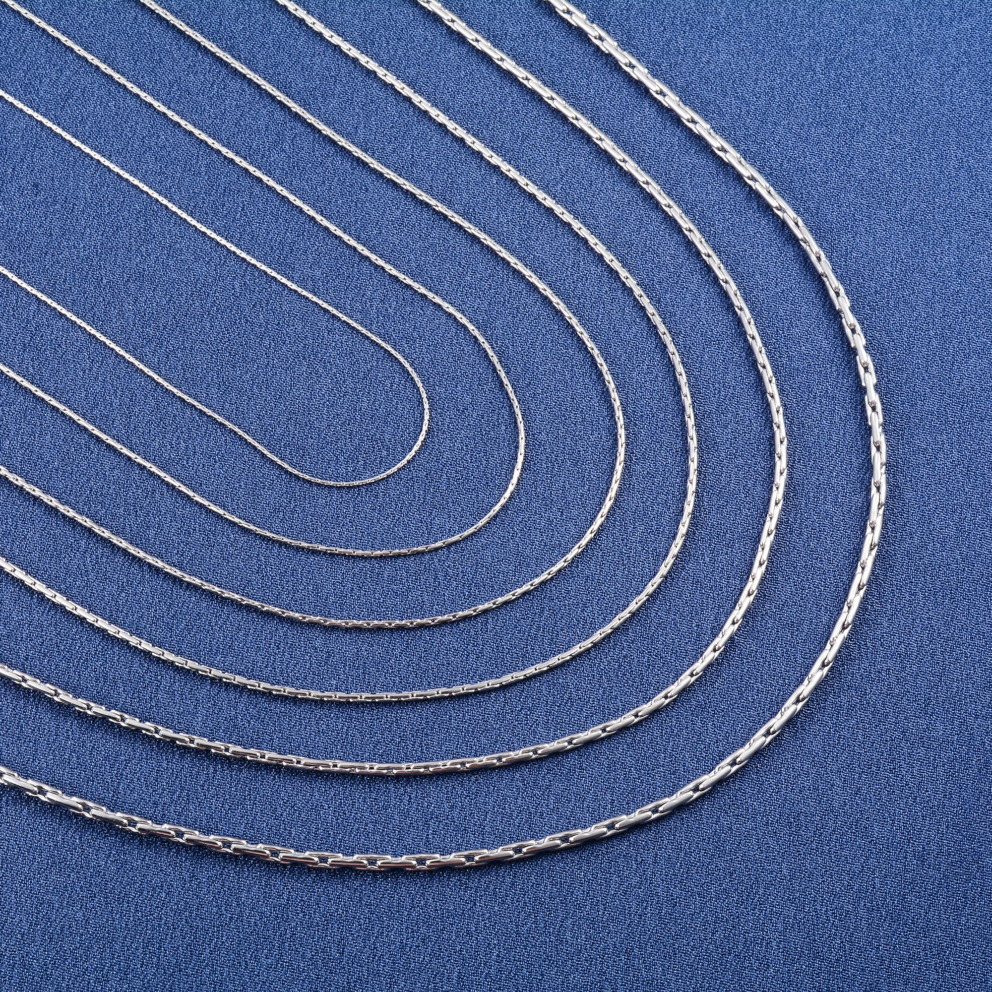 Кабельная цепь на шею из нержавеющей стали