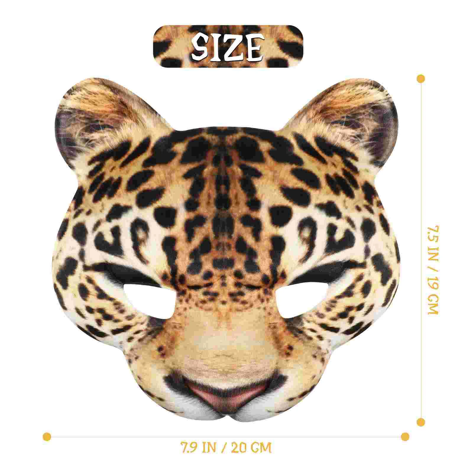 Маска на Хэллоуин половина животного косплей леопард легкий маскарад нарядное