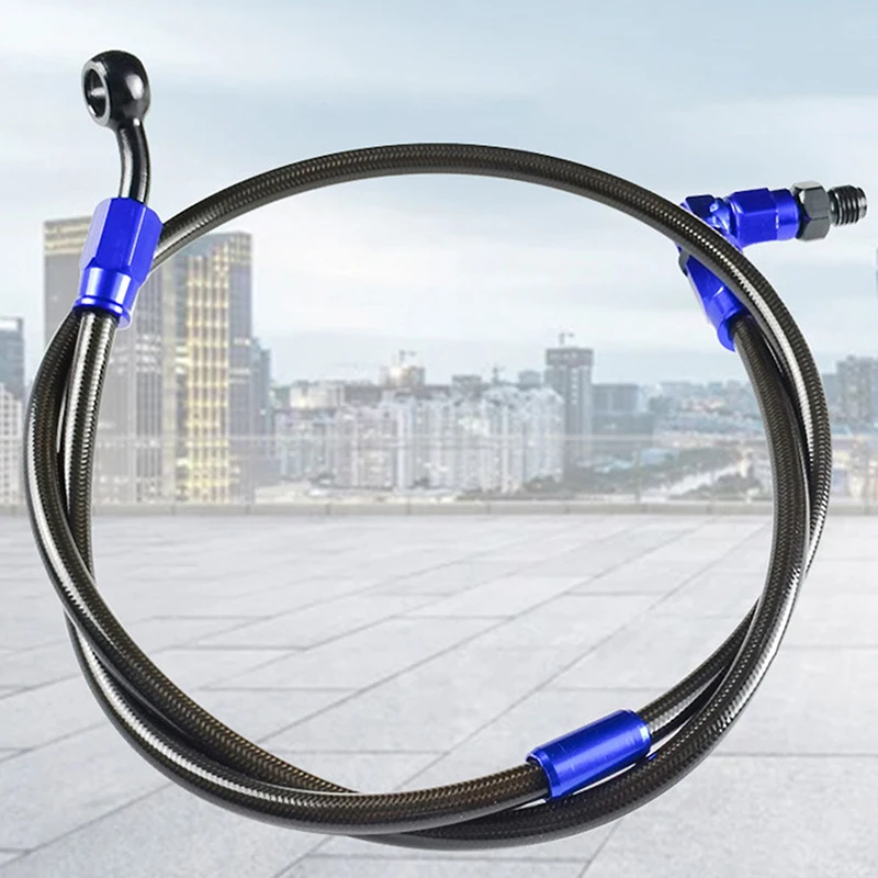 Универсальный шланг для мотоциклетного тормоза 90 см масла синяя труба