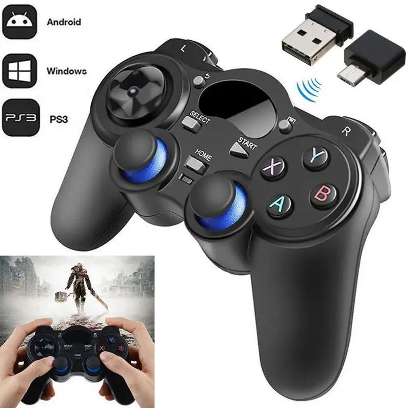 

2.4G USB Wireless Android Game Controller Joystick Joypad with OTG Converter For PS3/Smart Phone For Tablet PC Smart TV Box