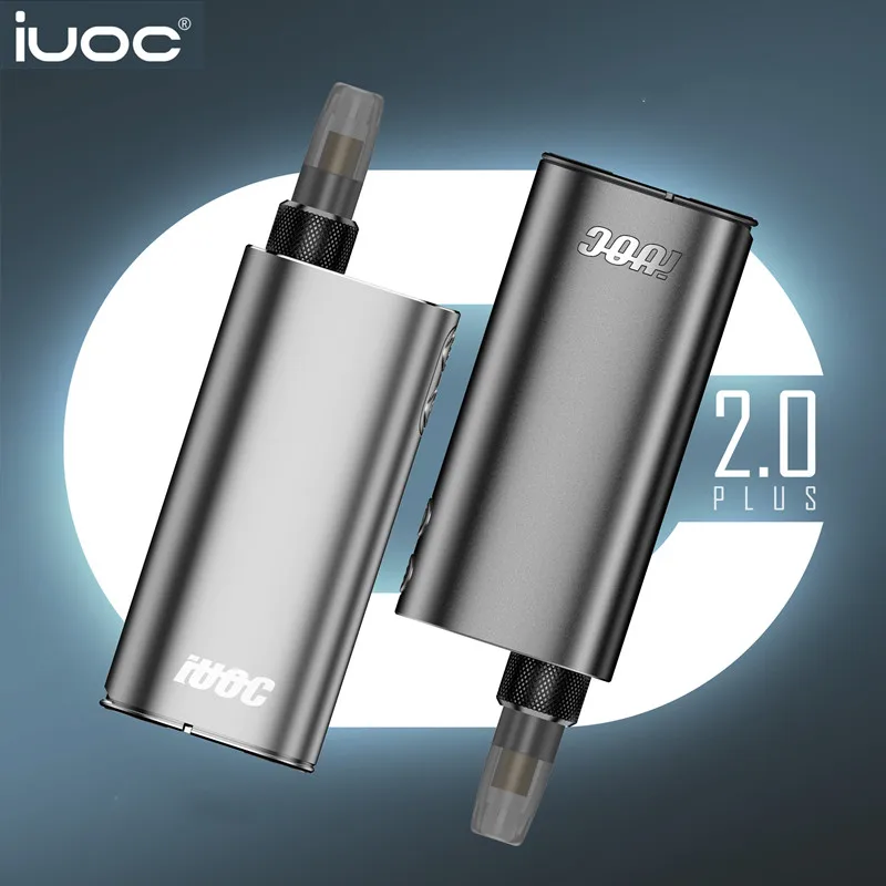 Vape Original IUOC 2.0 PLUS Heating Without Burn Vaporizer Dry Herb 2900mah kit Support Regular Cigarettes Electronic