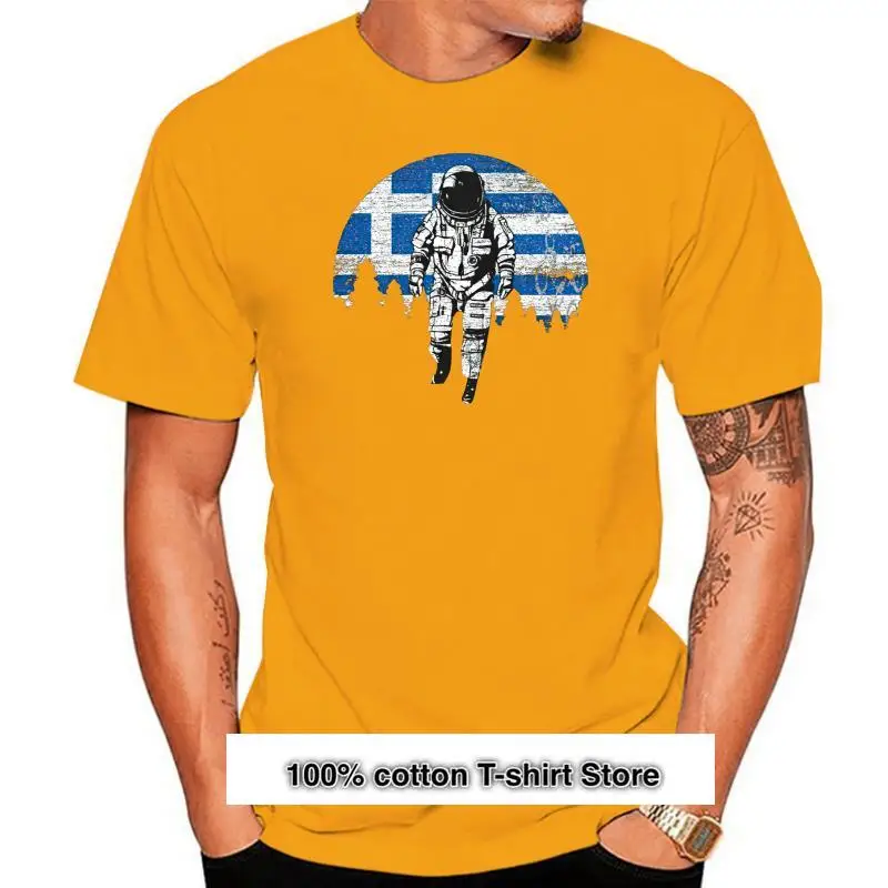 

Camiseta de nuevo estilo para hombre, Camiseta de astronauta, Luna, Grecia, Hip Hop, antiarrugas, cómoda