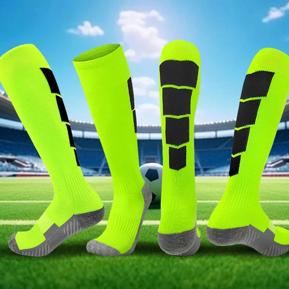 Футбольные носки до колена унисекс полиэстер дышащие спортивные и повседневные