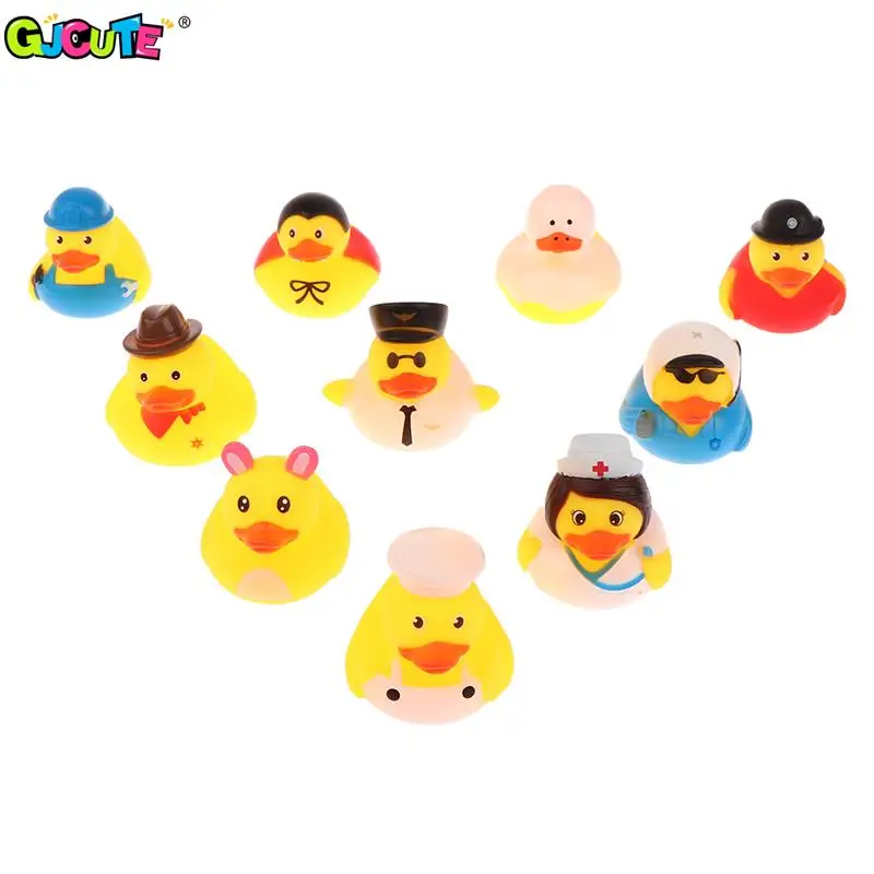 

1pc Rubber Duck Baby Bath Toys Indoor Bathroom Tub & Outdoor Beach Pool Water Park Toy Waterfloating Yellow Duck Fun Kids Toy