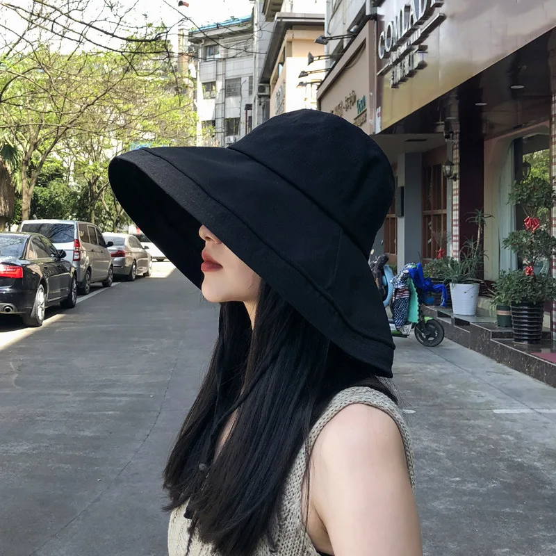 

JC15 Fashion Cotton Autumn Bucket Hats Women Outdoor Sunscreen Handmade Fisherman Cap Rainbow Striped Sunbonnet Knitted hat