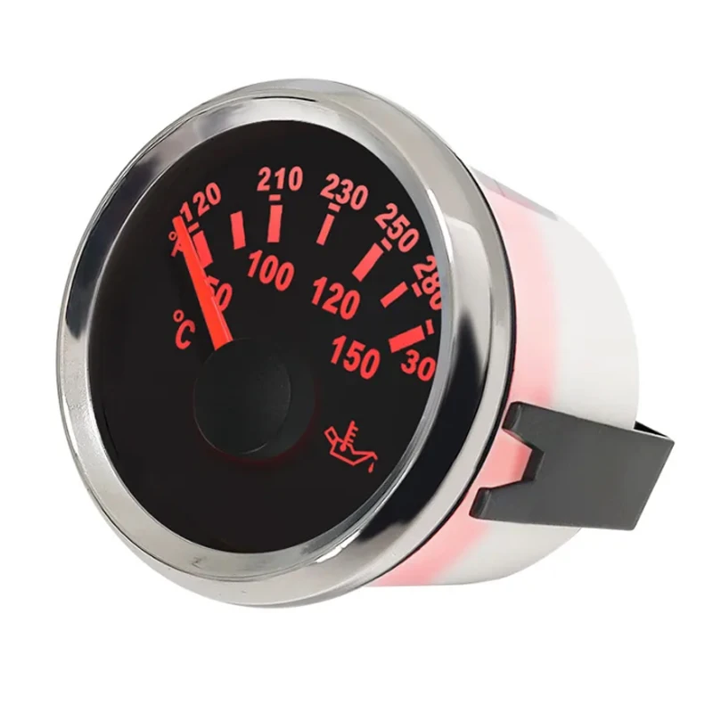 

Free Shipping 52mm Pointer Type Oil Temp Gauges 361-19ohm Input Signal Oil Temp Meters Tuning 50-150Degree for Auto Ships Truck