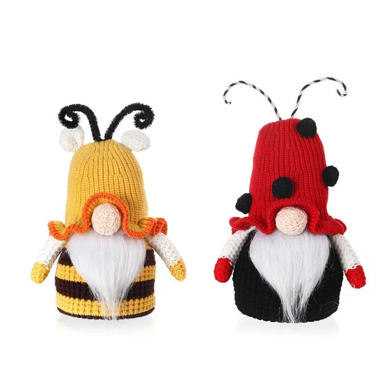 

Easter Bee Gnome Scandinavian Tomte Nisse Swedish Bee Elf Ornaments Faceless Doll Home Decoration