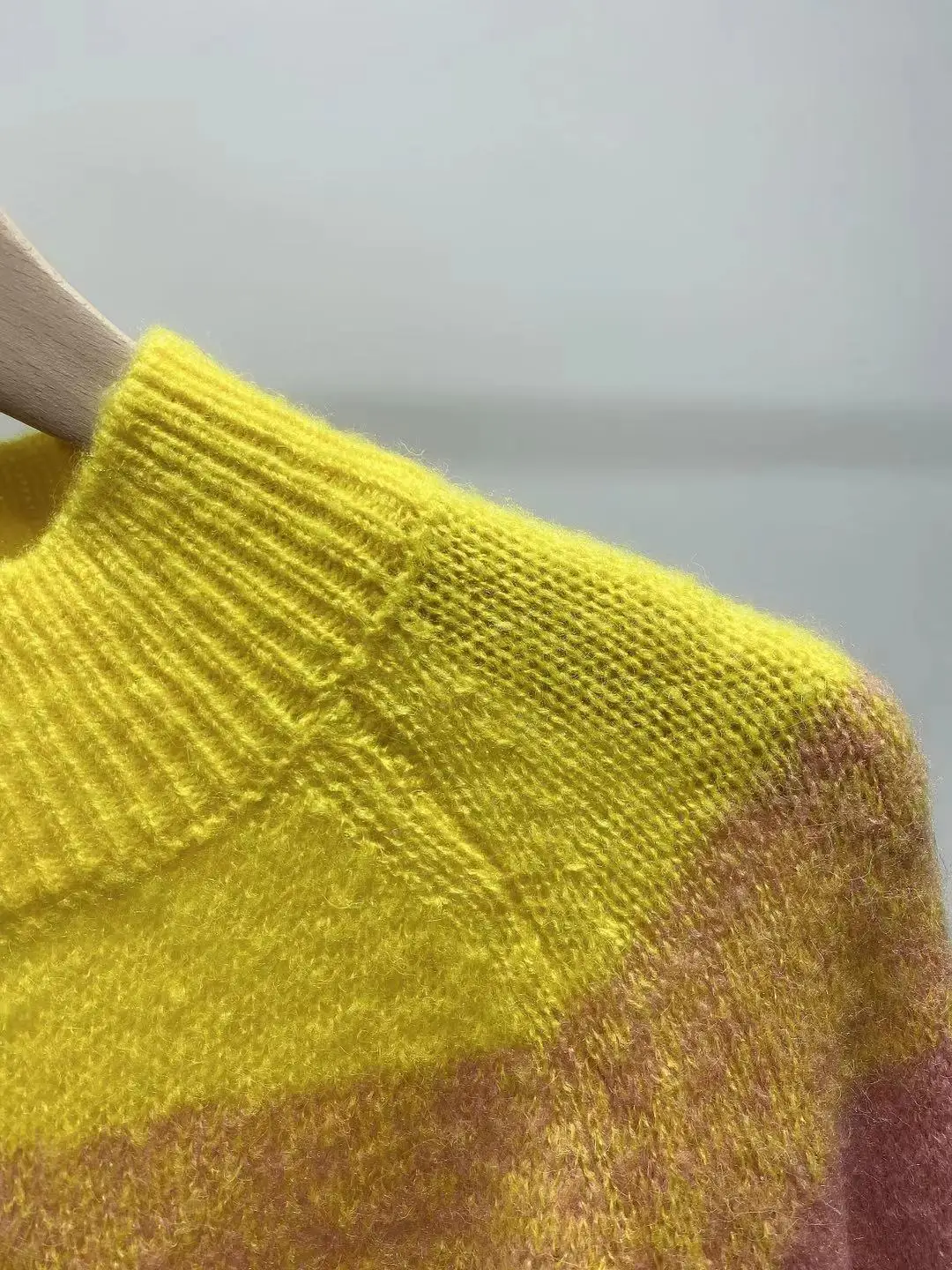 

Women Rainbow Stripes O-Neck Knit Sweater Lady Long Sleeve Casual Pullover Female Loose Fall Winter 2021 Jumpers