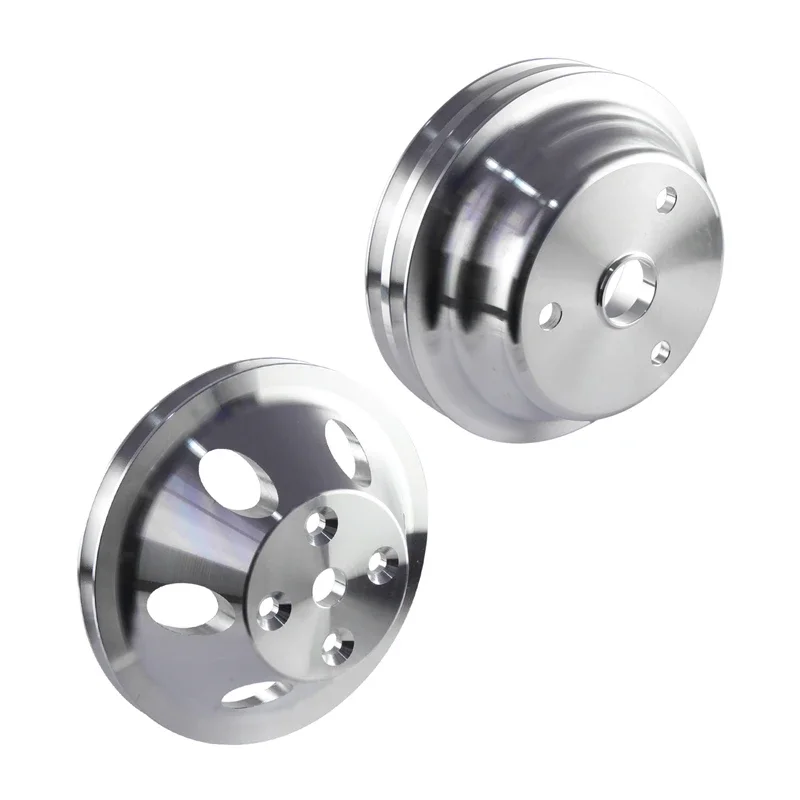 

Алюминиевый комплект кривошипа с 1 и 2 канавками для водяного насоса SBC LWP 327 305 350 265 283 400 V8, серебристый