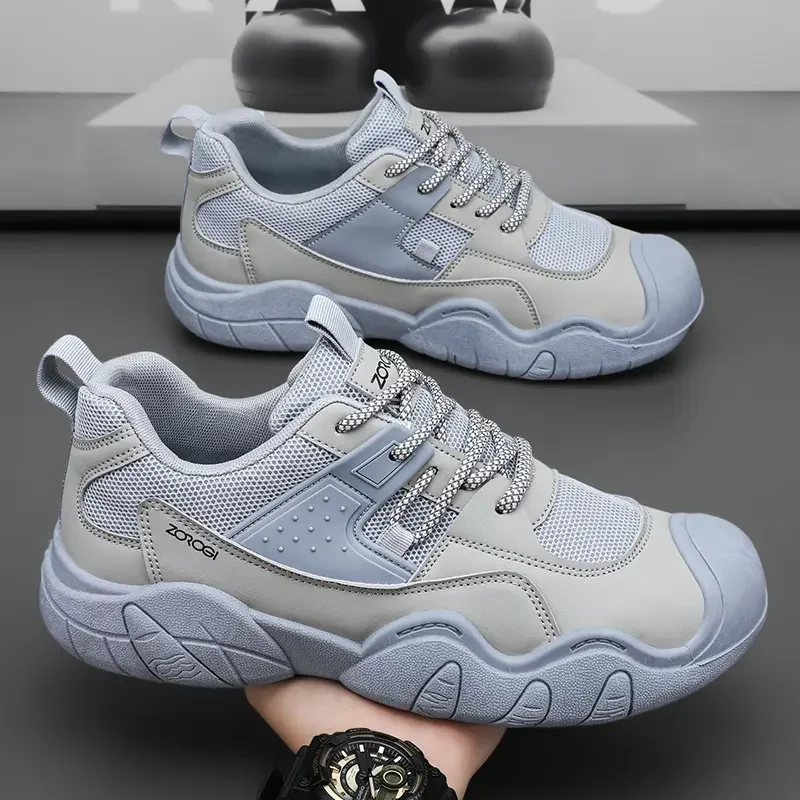 Повседневная мужская обувь с низким берцем и сетчатым осьминогом на открытом