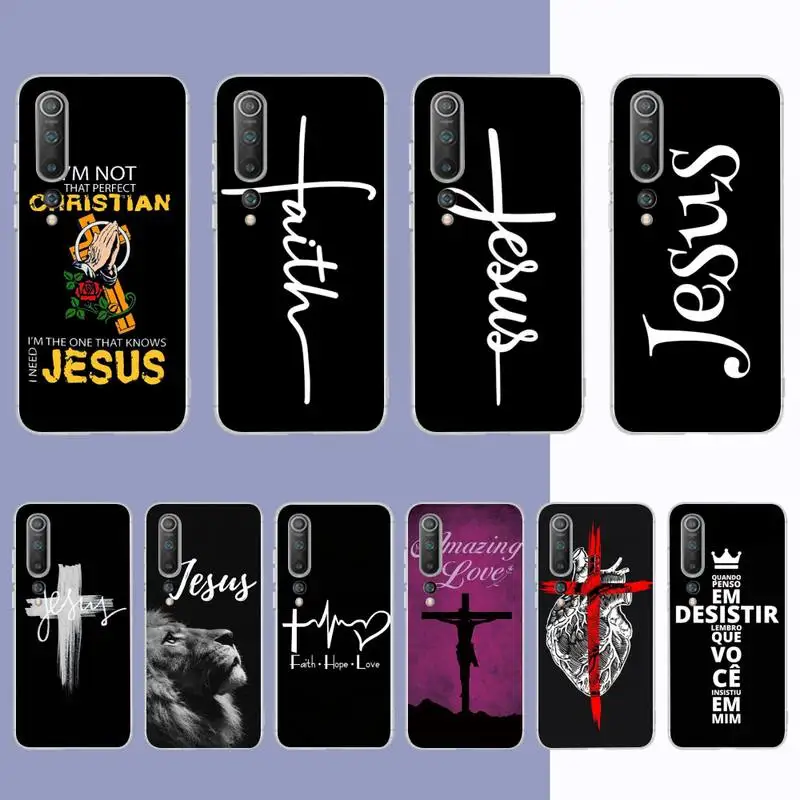 

Faith Christian Religious Jesus Phone Case for Samsung S21 A10 for Redmi Note 7 9 for Huawei P30Pro Honor 8X 10i cover