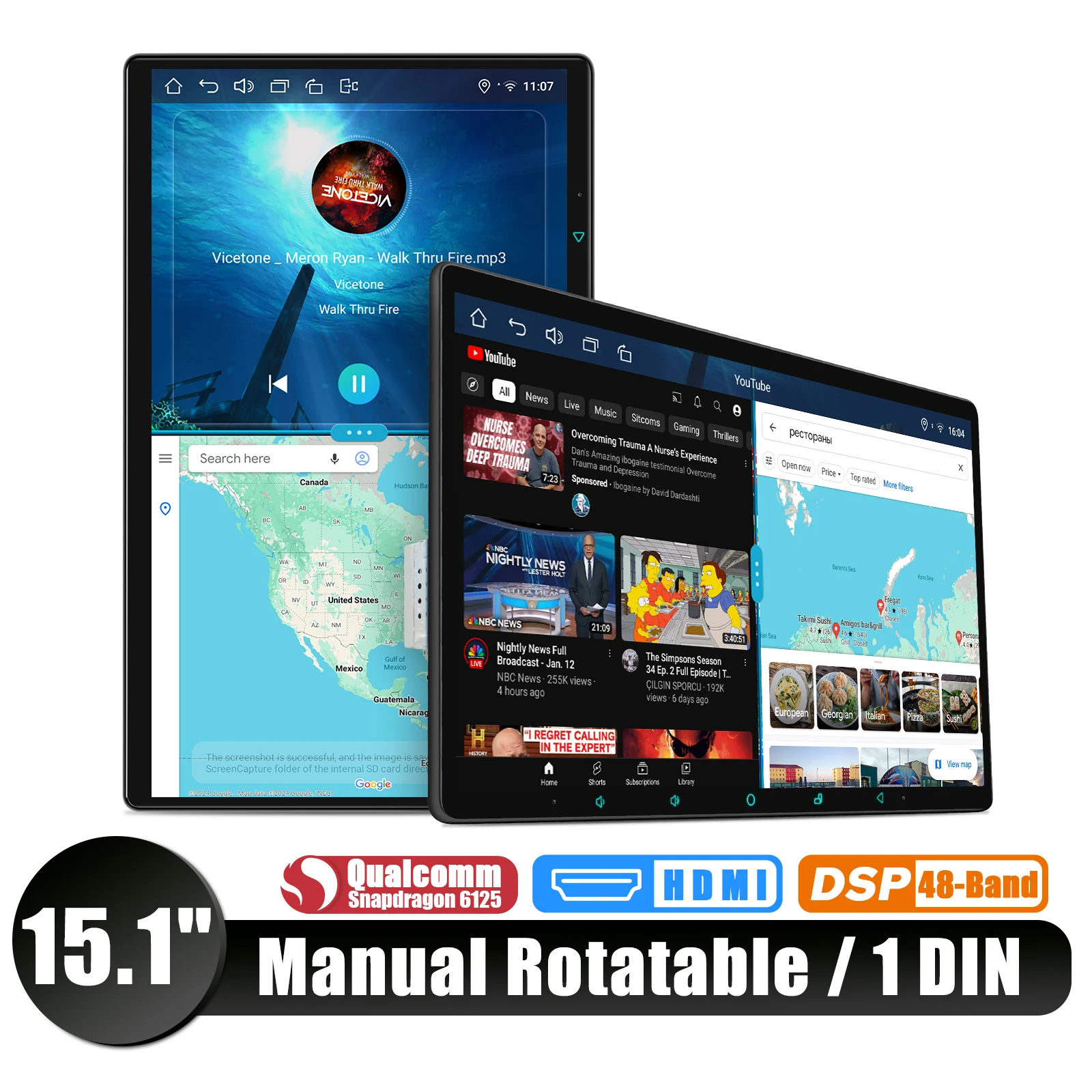 Автомобильная магнитола JOYING 15 1 дюйма 8 ГБ 128 1920*1080 стерео мультимедийный