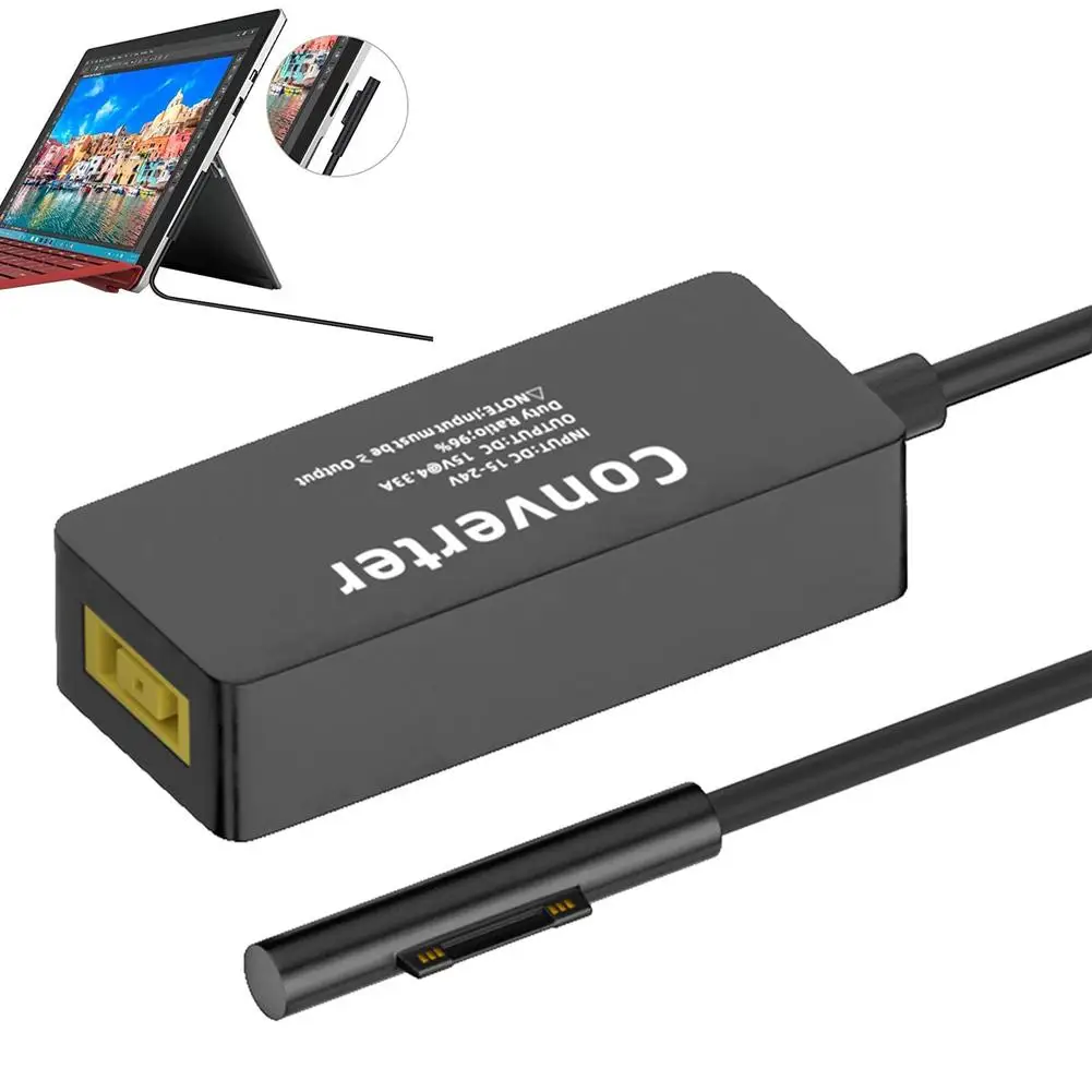 

Charging Adapter Type-c To Compatible For Surface 65w Dc Power Adapter Connector Compatible For Microsoft Laptop