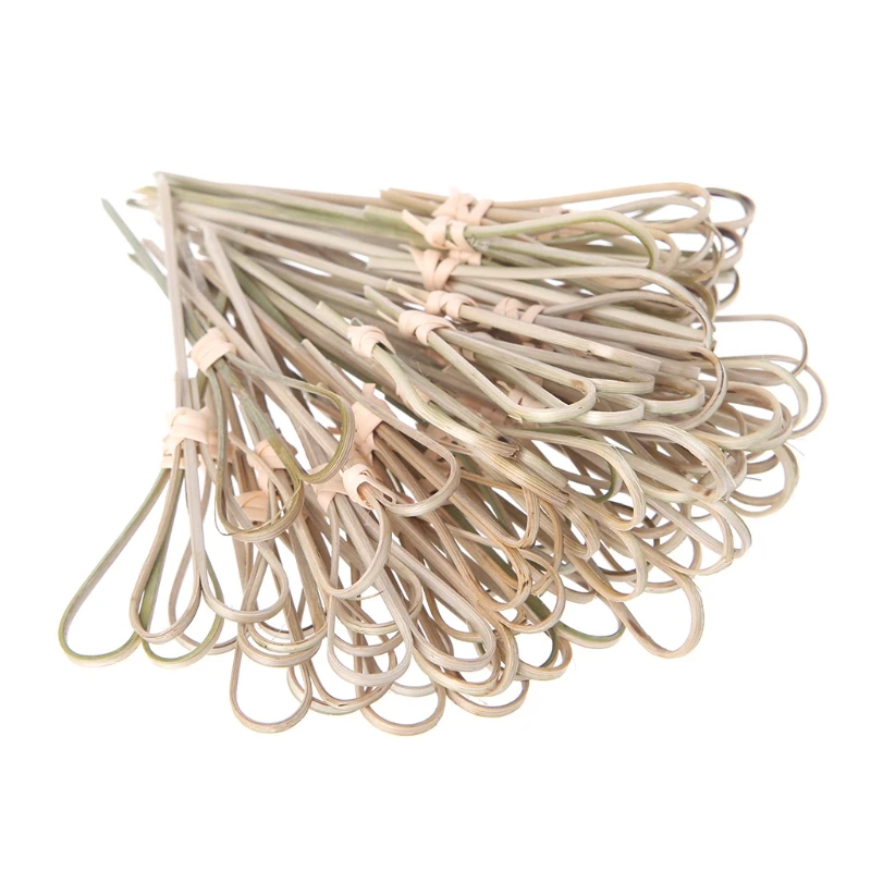 Y1UB 50 шт. одноразовые бамбуковые палочки для коктейлей зубочистки коктейльные