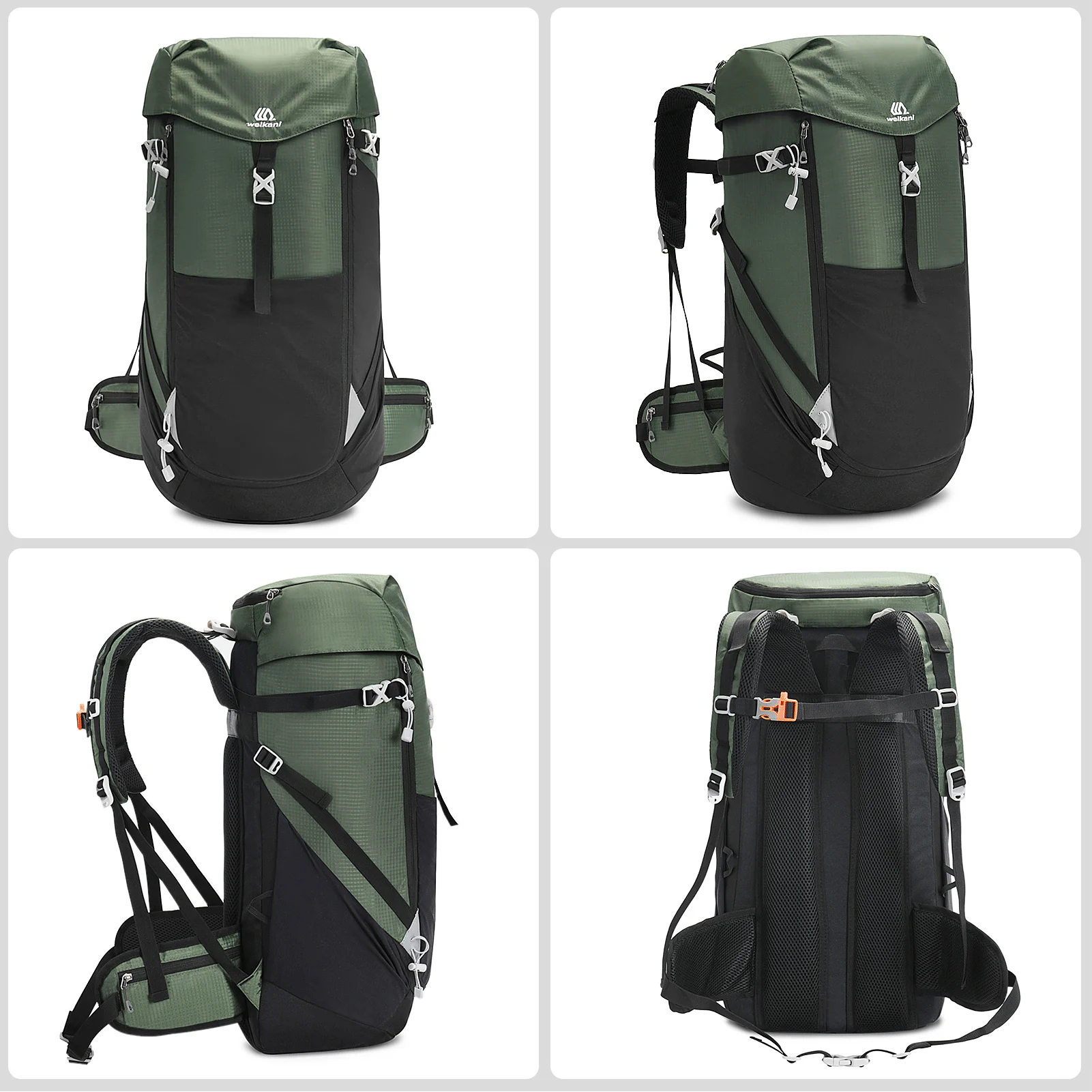 

MOONBIFFY Mountain Backpack Waterproof Shoulder Bag Outdoor Sports Bag Tactical Backpack for Men / Women Camping Travel Hiking