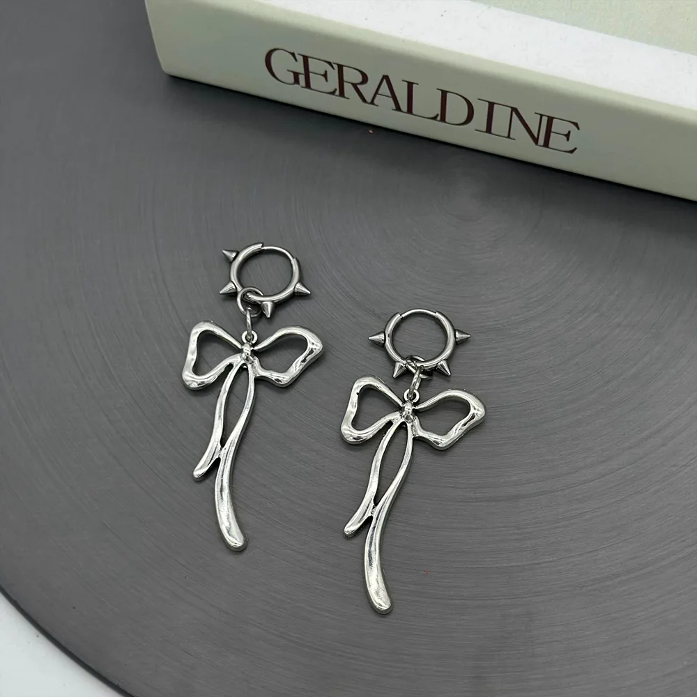 Женские Висячие серьги-кольца в стиле Ретро с заклепками