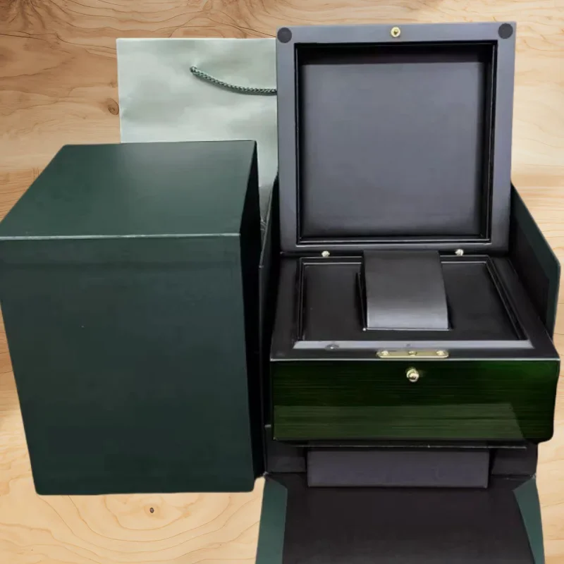 NH35 NH36 Корпус Роскошные часы Распылением Черное дерево HB ASPS PAM Коробка Бумага