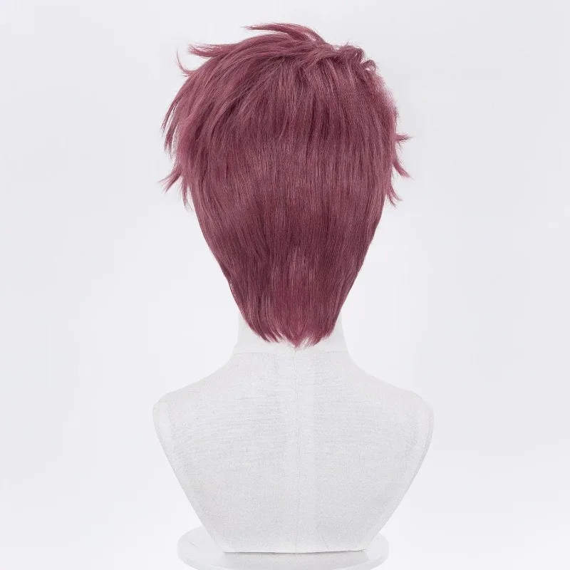 Фото Парик Valko Wig Game Love and Deepspace для косплея, красный короткий синтетический парик, аксессуары для ролевых игр, реквизит для мужчин, тематическая вечеринка №4