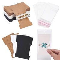 50pcs hair clip bow display cards with opp bags for hair barrettes hairpins jewelry display holder hair accessories packaging