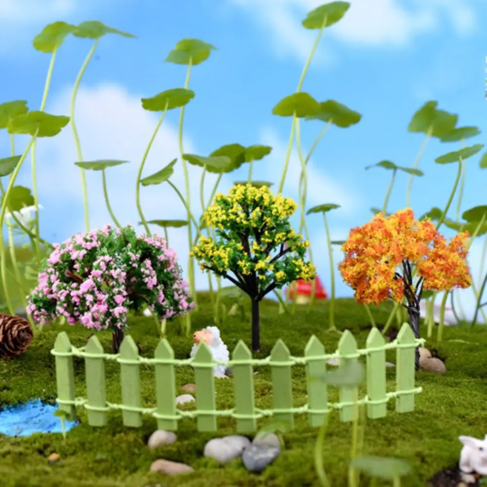 

Plastic Sakura Miniatures Micro Figurines Rural Style Vivid Simulation Trees Landscape Model Home Decoratio