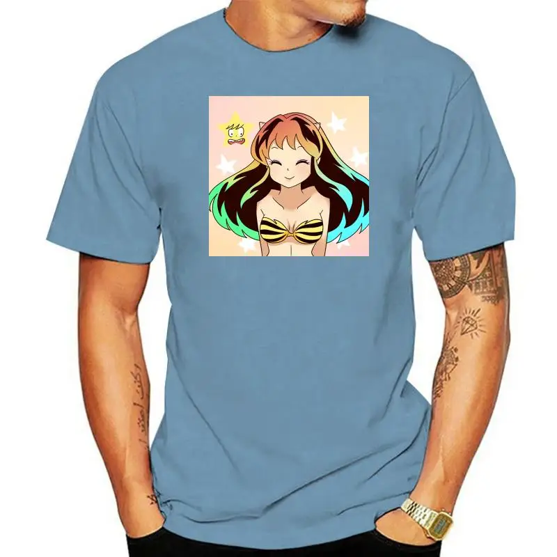 

Inuyasha T Shirt LUM INVADER Black Ver T-Shirt 100 Percent Cotton Printed Tee Shirt Short-Sleeve 5x Beach Fun Men Tshirt