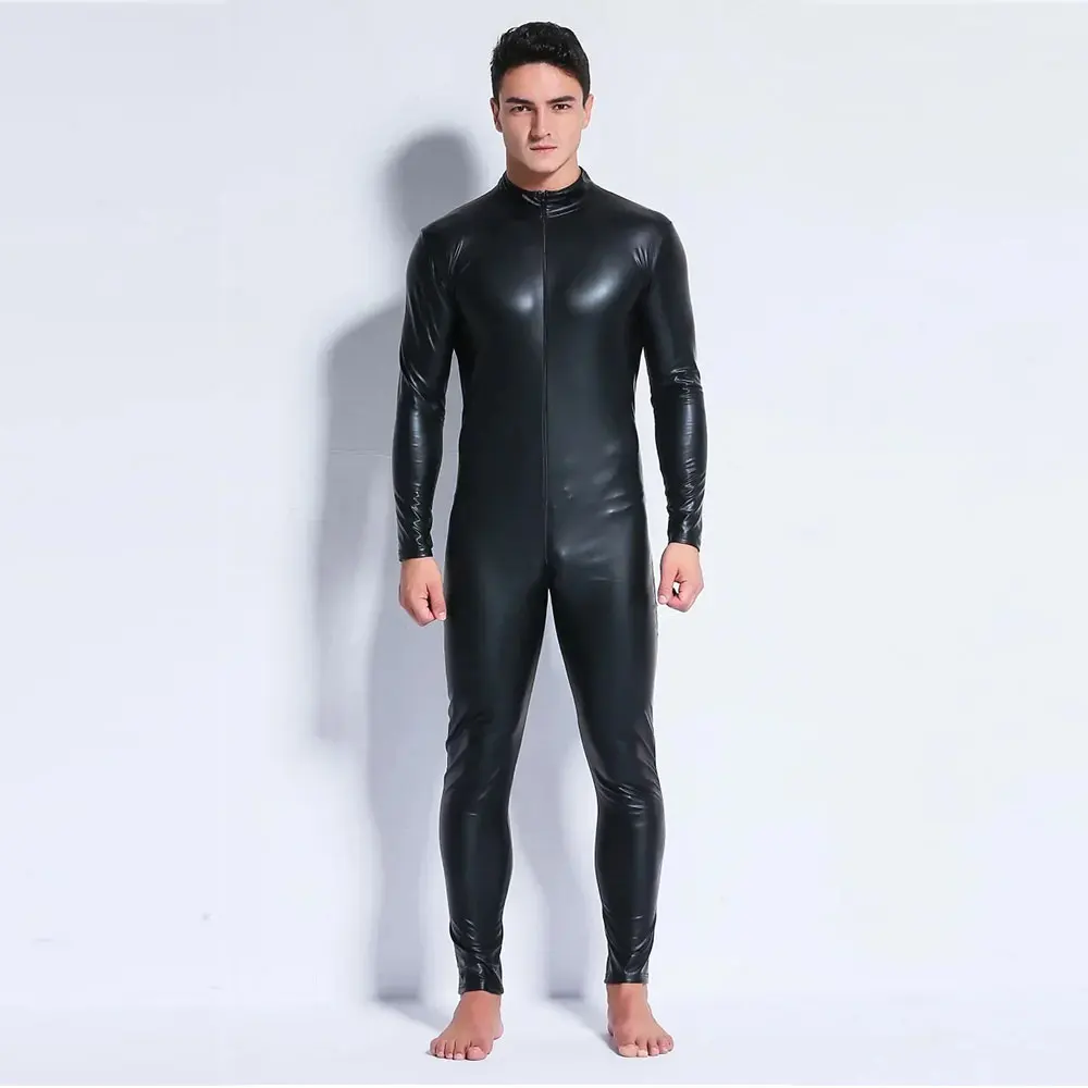 Женский сексуальный костюм-кошка из искусственной кожи двусторонний длинный