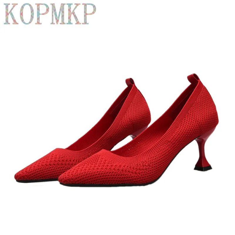 

2022 Women Pumps Summer Shoes Thin High Heels Sexy Pointed Toe Slip-on Wedding Party Brand Fashion Dress Shoes For Lady Female