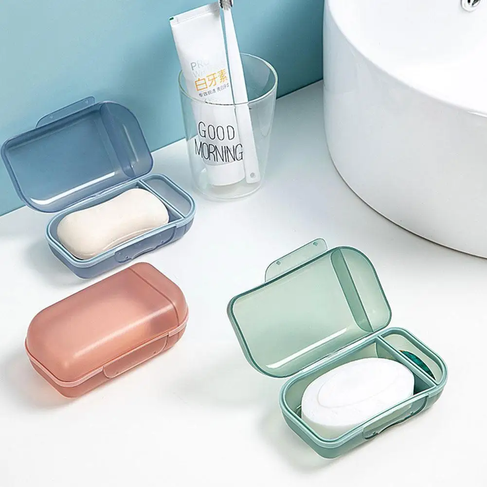 

Travel Portable Soap Box With Lid Home Shower Travel Container Plastic Rack Soap Box Soap Dispenser Soap Holder Hiking Box B6t8