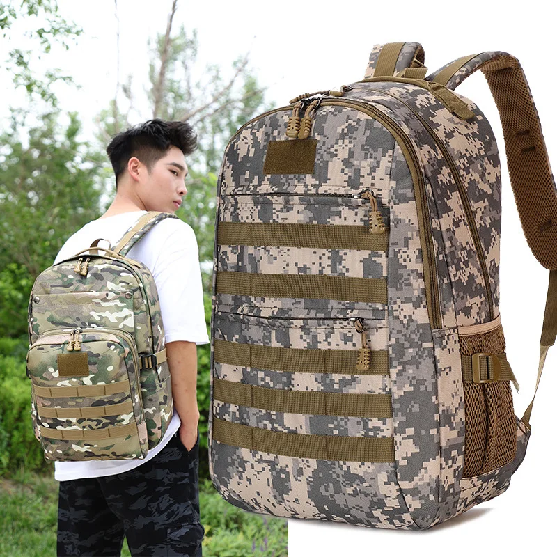 

Oxford cloth outdoor sports mountaineering backpack student schoolbag camouflage backpack multi-functional travel large capacity