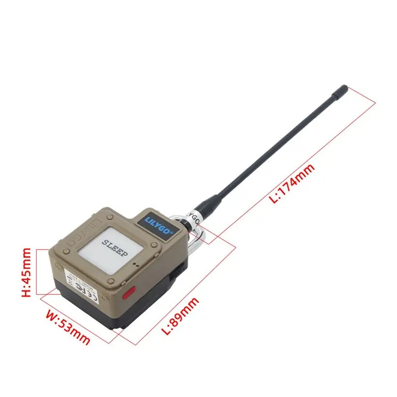 Беспроводной модуль LILYGO TTGO T-Echo Lora L76K SX1262 NRF52840 с 1.54-дюймовым E-Paper дисплеем, GNSS, RTC, зуммером и BHI260AP 915 МГц (art.: 3920dbbf5567a) - 3920dbbf5567a
