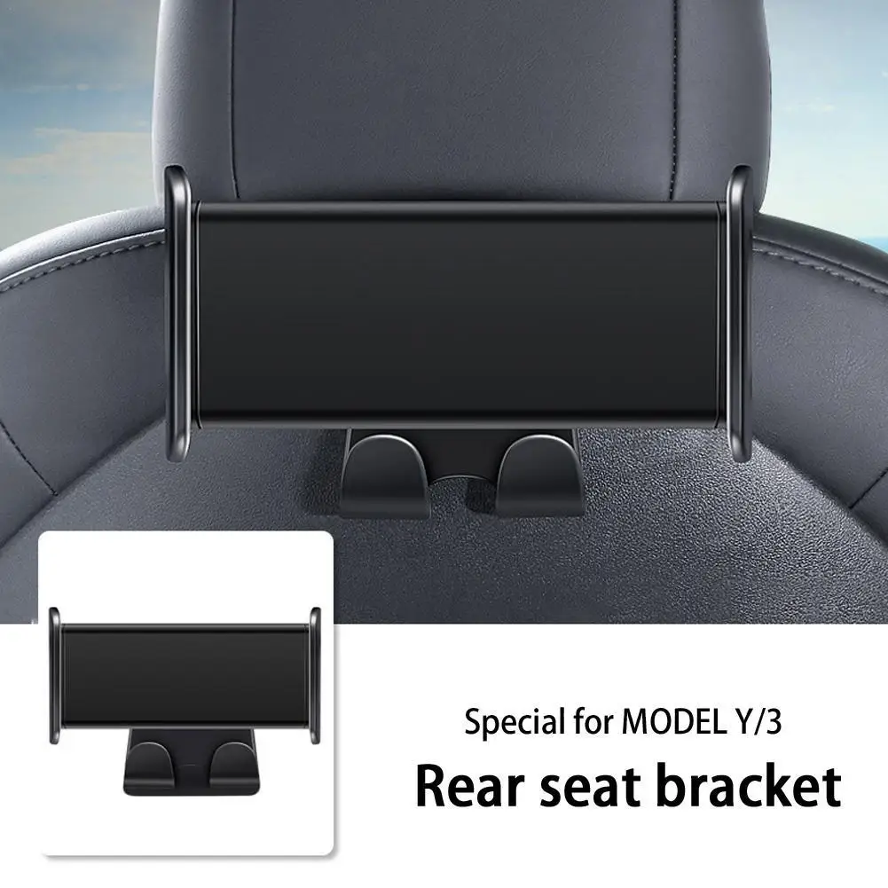 

Держатель для телефона Tesla Model 3 Y на заднее сиденье, крючок, вращающаяся на 360 градусов подставка, автомобильный подголовник, кронштейн для планшета, ПК, IPad Mini