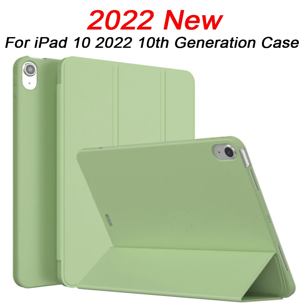 

Чехол для iPad 10-го поколения, 2022 дюйма, Ультратонкий чехол из искусственной кожи для планшета iPad Pro 11 M2 Air 5 Air4, чехол тройного сложения, Обложка