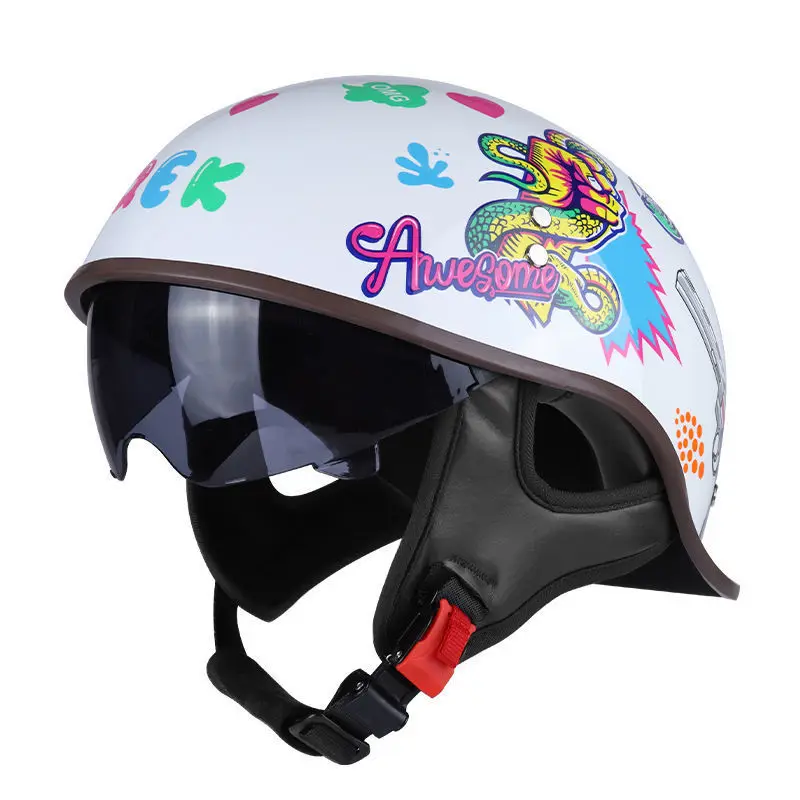 AD Helmet Unisex Racing Motorcycle Helmet Retro Half Motocross Helmet Four Seasons Universal Safety Crash 2022 Hot Selling enlarge