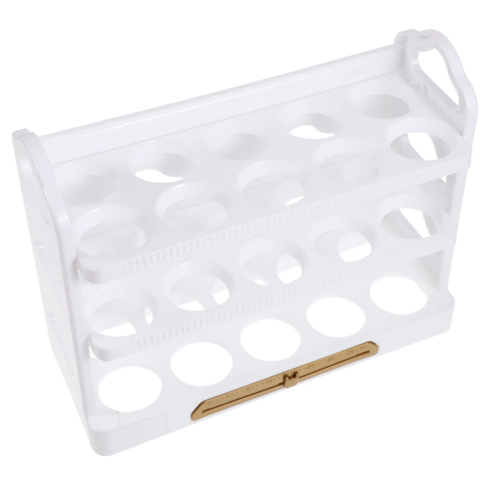 

Egg Holder Container Tray Fridge Organizer Storage Box Refrigerator Bins Chicken Layer Rack Kitchen Clear Bin Stackable Freezer