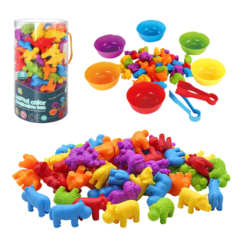 

Montessori Color Sorting Toys Matching Game Baby Toys Fine Motor Training Educational Toys Montessori Games For Kids 2 3 4 Years