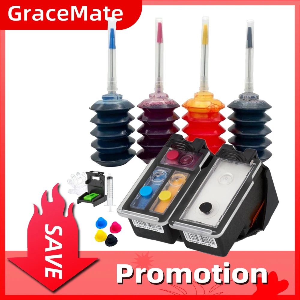 

PG40 CL41 Ink Kit PG 40 CL 41 Refillable Ink Cartridge Compatible for Canon PIXMA IP1800 IP1200 IP1900 IP1600 MX300 MP160 MP140