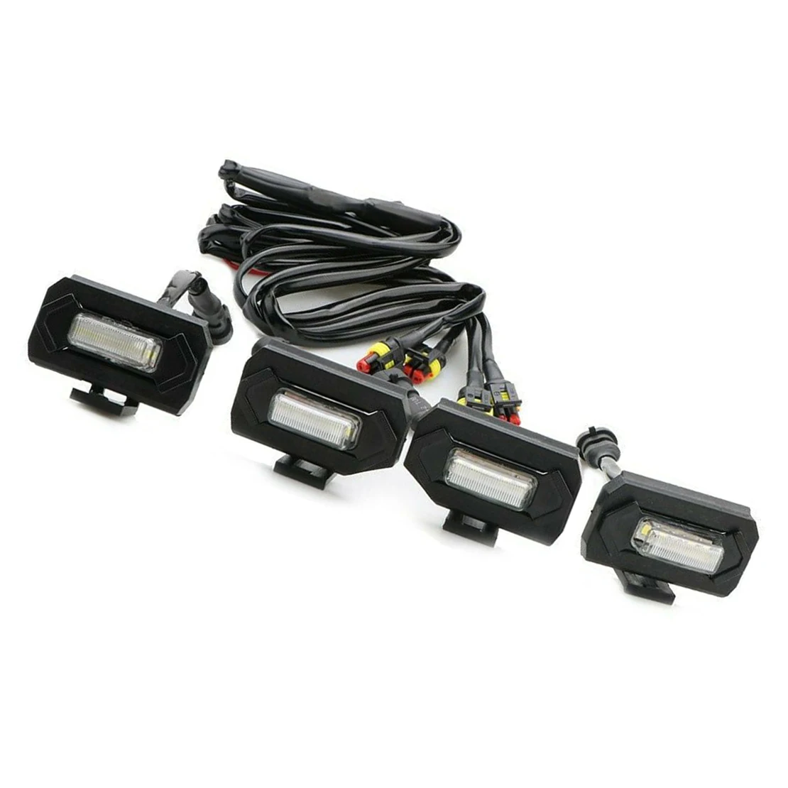 

DC 12V Car Auto Transparent Lens LED Grille Light Kit White Lamps Fit for Toyota Tacoma 2021 2020