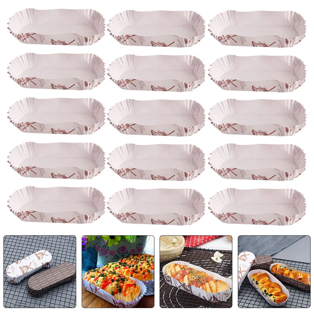 

600Pcs Oil-proof Cupcake Packing Cups Boat Shape Cake Wrappers Cake Liners