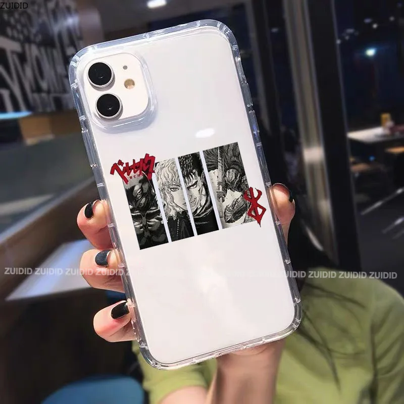 Аниме Чехол Berserk для телефона iPhone 11 12 13 mini pro XS MAX 8 7 6 6S Plus X XR мультяшный меч гэтсу |