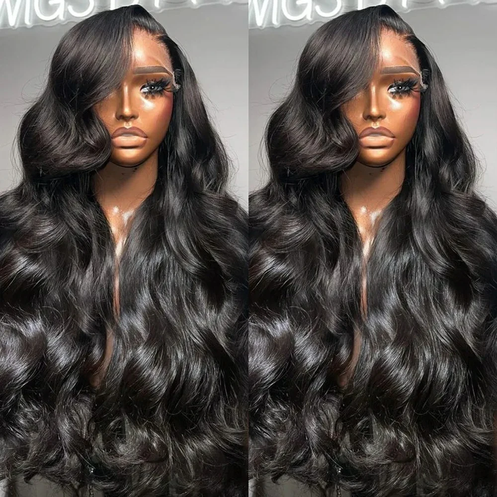 

13X4 Lace Frontal Wig 36Inch Body Wave 13X6 Lace Front Human Hair Wigs Brazilian Transparent 4x4 Glueless PrePlucked Closure Wig