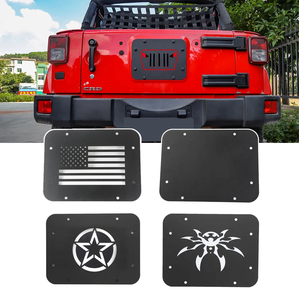 

Spare Tire Carrier Delete Filler Plate Cover Tailgate Plug Rubber Car Accessories Black for Jeep Wrangler JK 2007-2017 2/4-Door