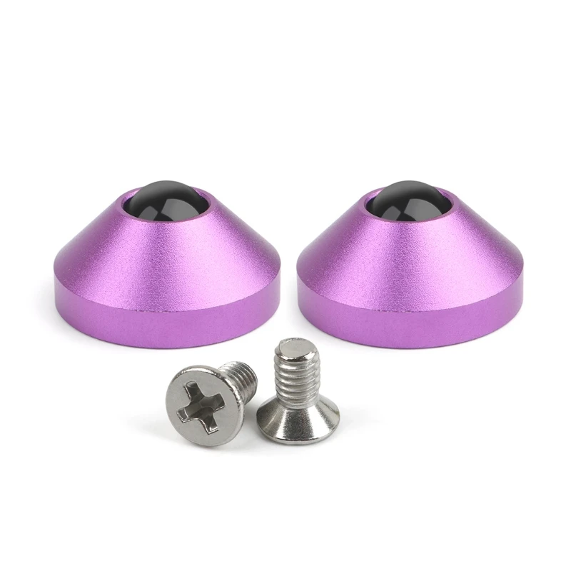 2Pcs Anodized Aluminum CNC Foot Cone Feet Alu Giving Screws For Custom Mechanical Keyboard Case 7Colors Optional YYDS |