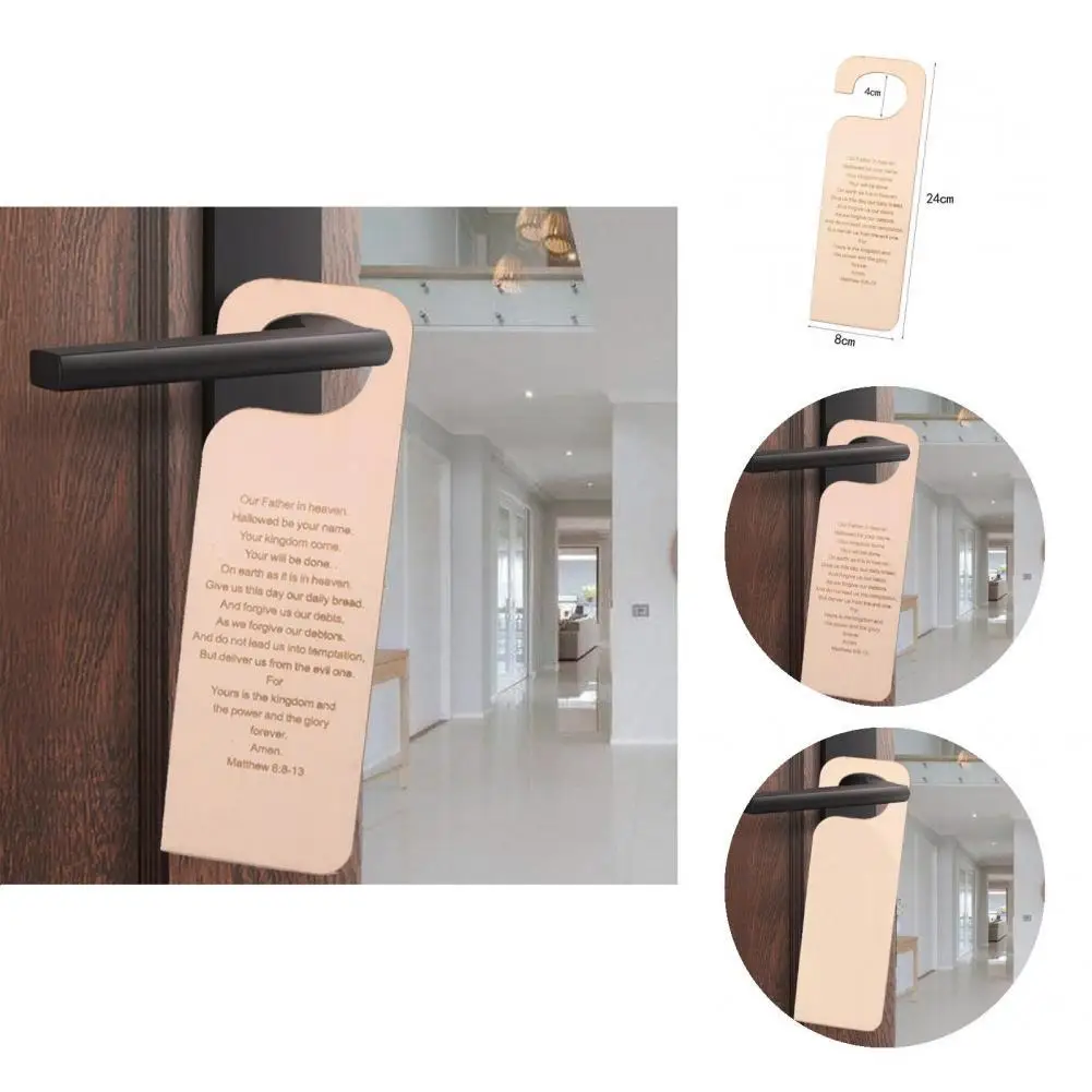 

Easy to Use Hard to Fade Exquisite Fine Texture Door Sign Hanger for Hotel