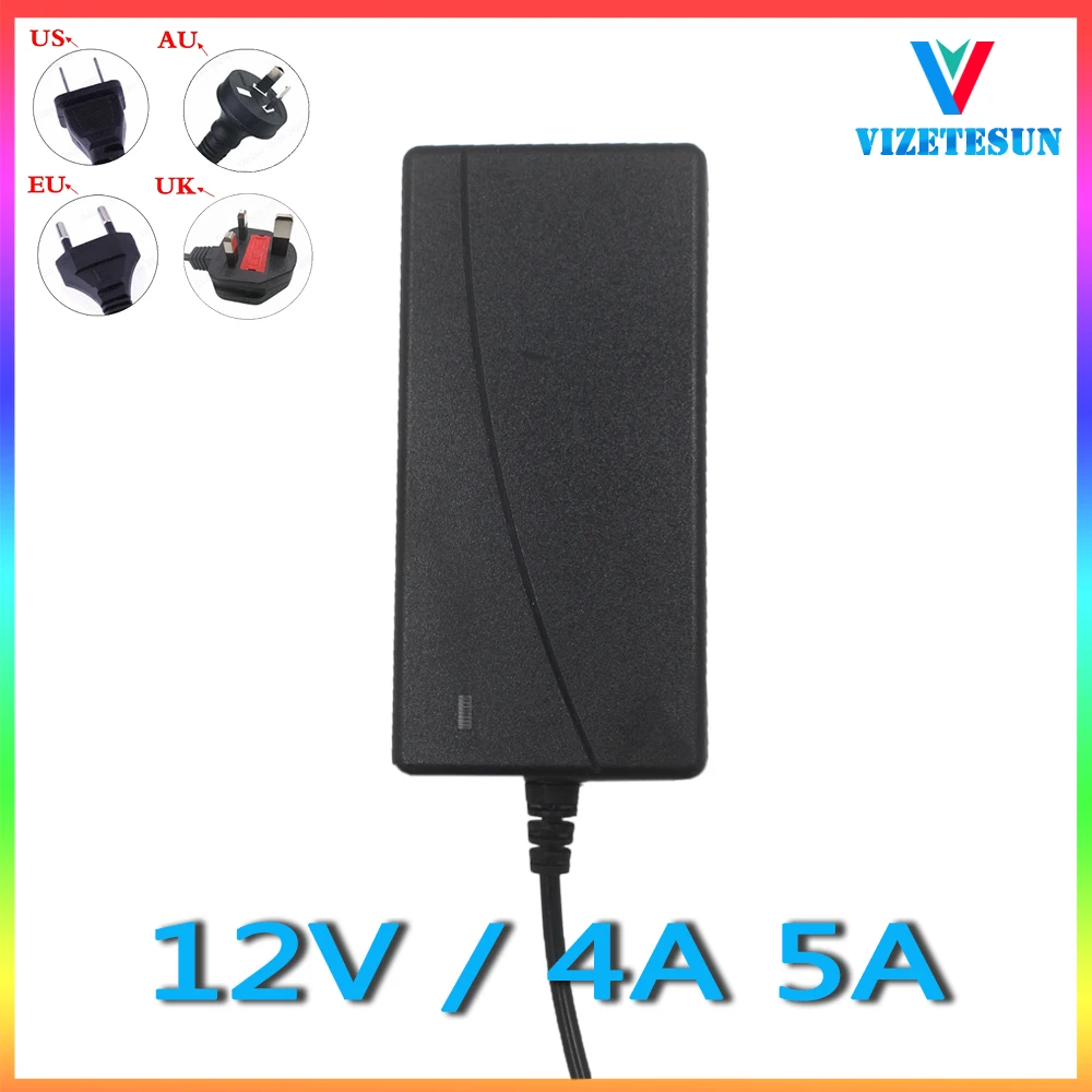 

12V 4A 5A LCD TV Monitor Power Adapter 12V 4000MA 5000MA Charger Cable